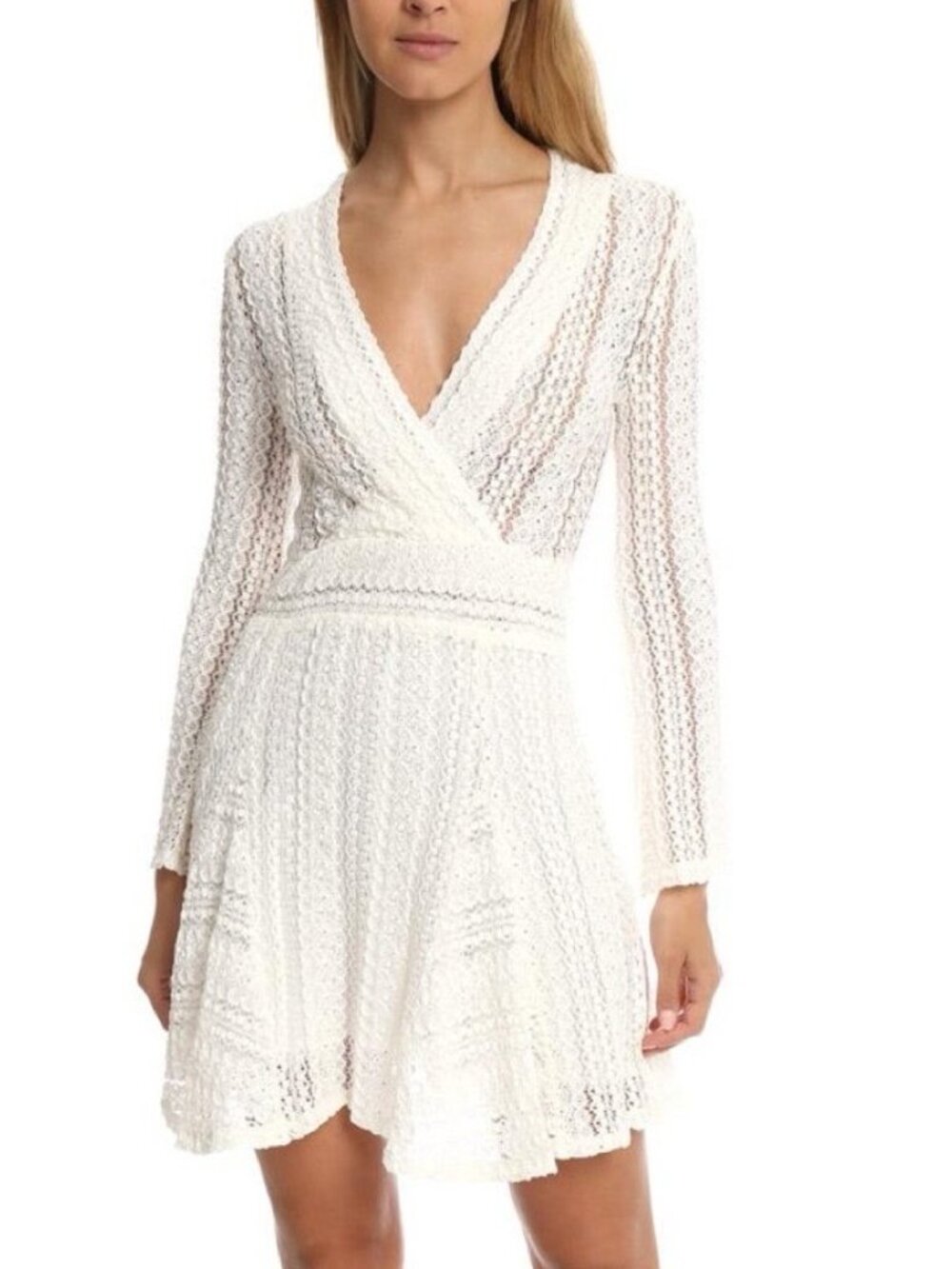 IRO Sundae Faux Wrap Lace Dress